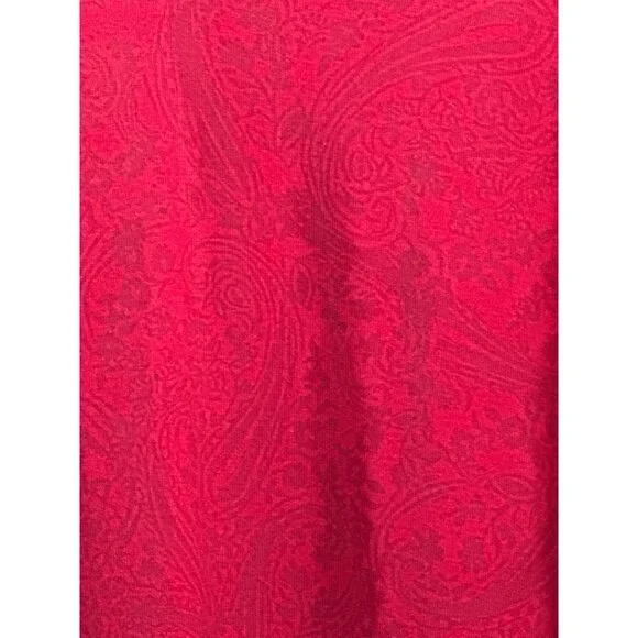 Soft Surroundings Womens Fuchsia Paisley Asymmetrical V-Neck Poncho Top Size 1X - Picture 2 of 8